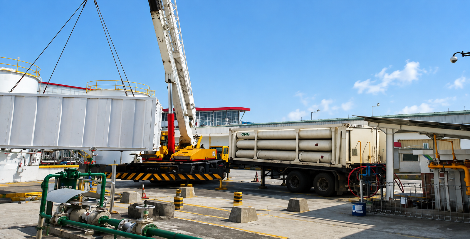 Supply Gas CNG PT Bergas Cara Indonesia - transportasi dan handling CNG industri